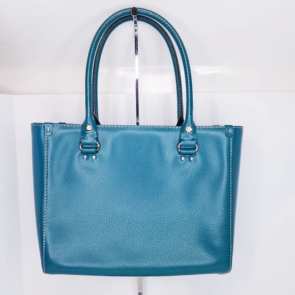 Kate Spade Wellesley Quinn bright teal Purse Handbag - Picture 2 of 14